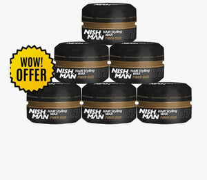 Nishman 07 Hair Styling Wax Gold One 6 stuks